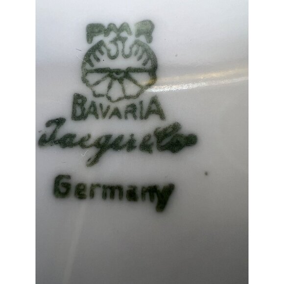 Jaegar & Co PMR Bavarian Porcelain Covered Candy, Trinket Dish Floral - Picture 8 of 9